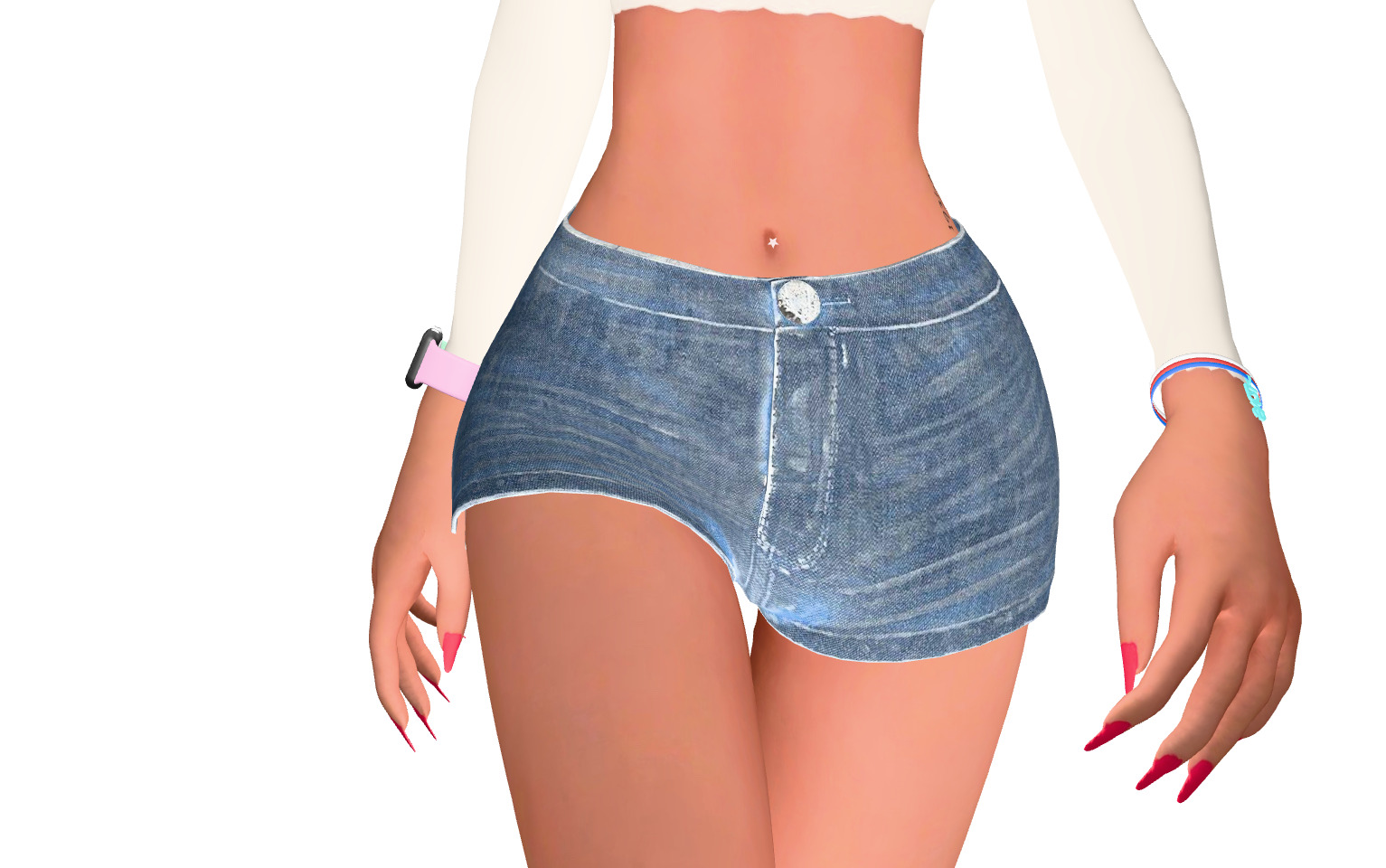 Female character animated 3D model_13