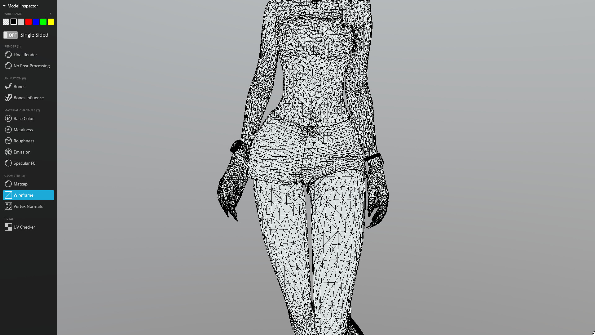 Female character animated 3D model_30