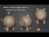 Simple piggy bank in blender for 3D printer Free 3D print model_1
