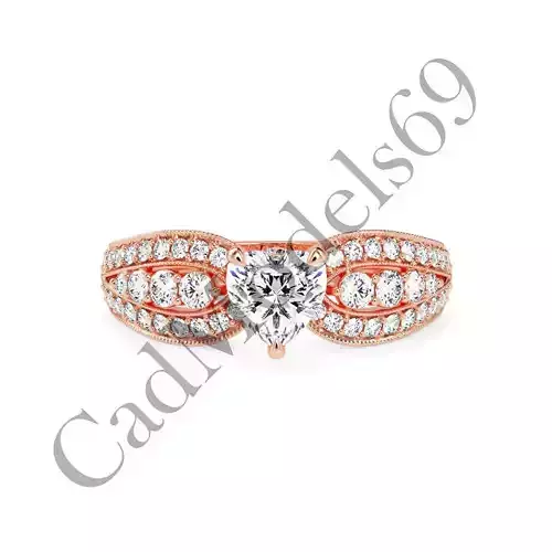 Engagement Ring44 3DM Model with 28 IMAGES and 7 VIDEOS 3D print model