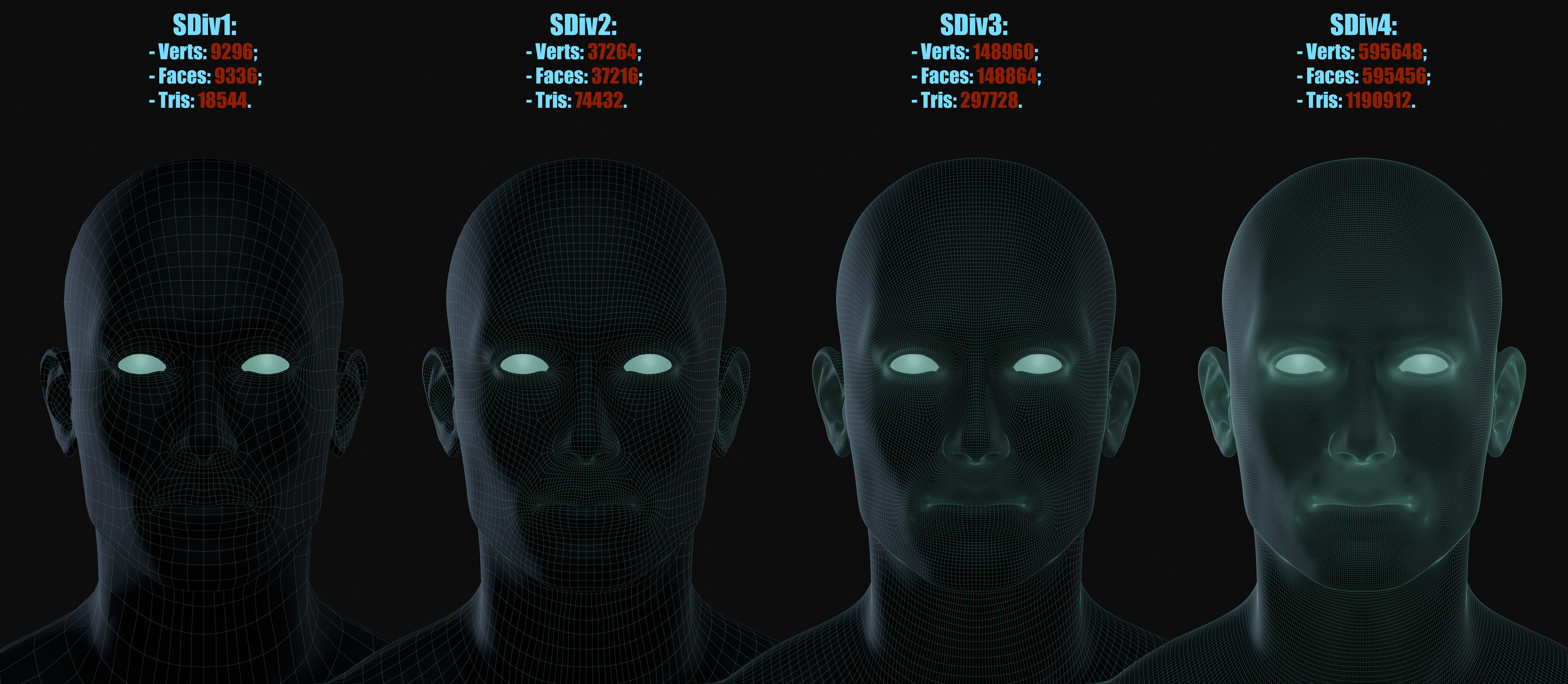 Realistic Athletic Man Body Base Mesh Low-poly 3D model_13