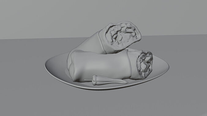 Realistic Shawarma Wrap 3D Model 3D model 5