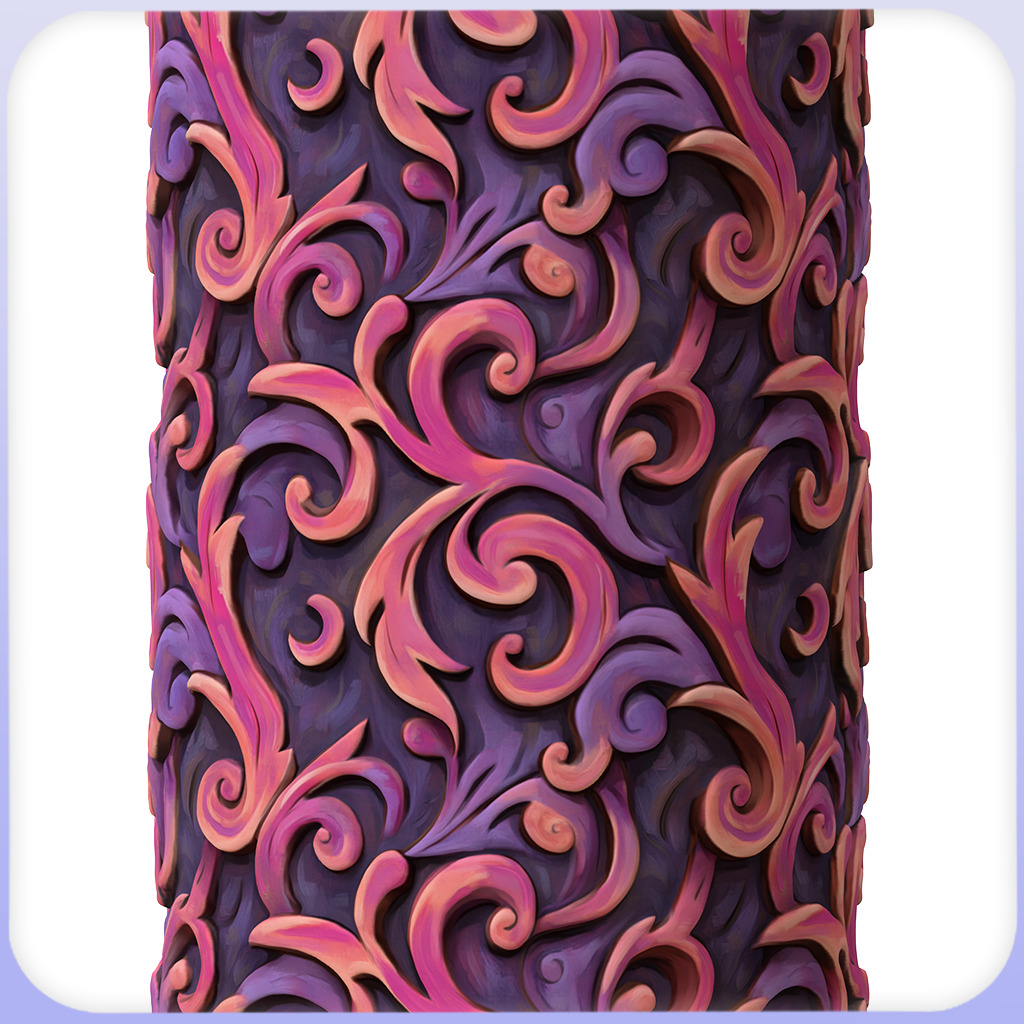 Stylized Ornaments Seamless Texture Texture_2