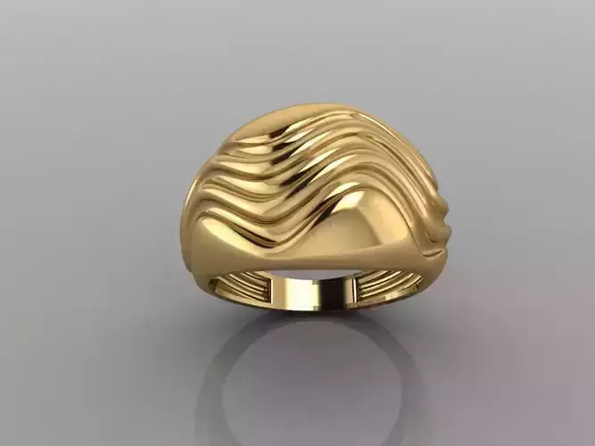 Ring women gold fuison Free 3D print model