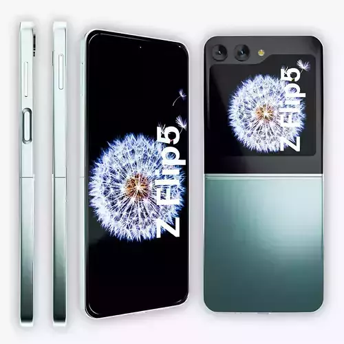 Samsung Galaxy Z Flip 5 3D Model - Foldable Smartphone 3D model