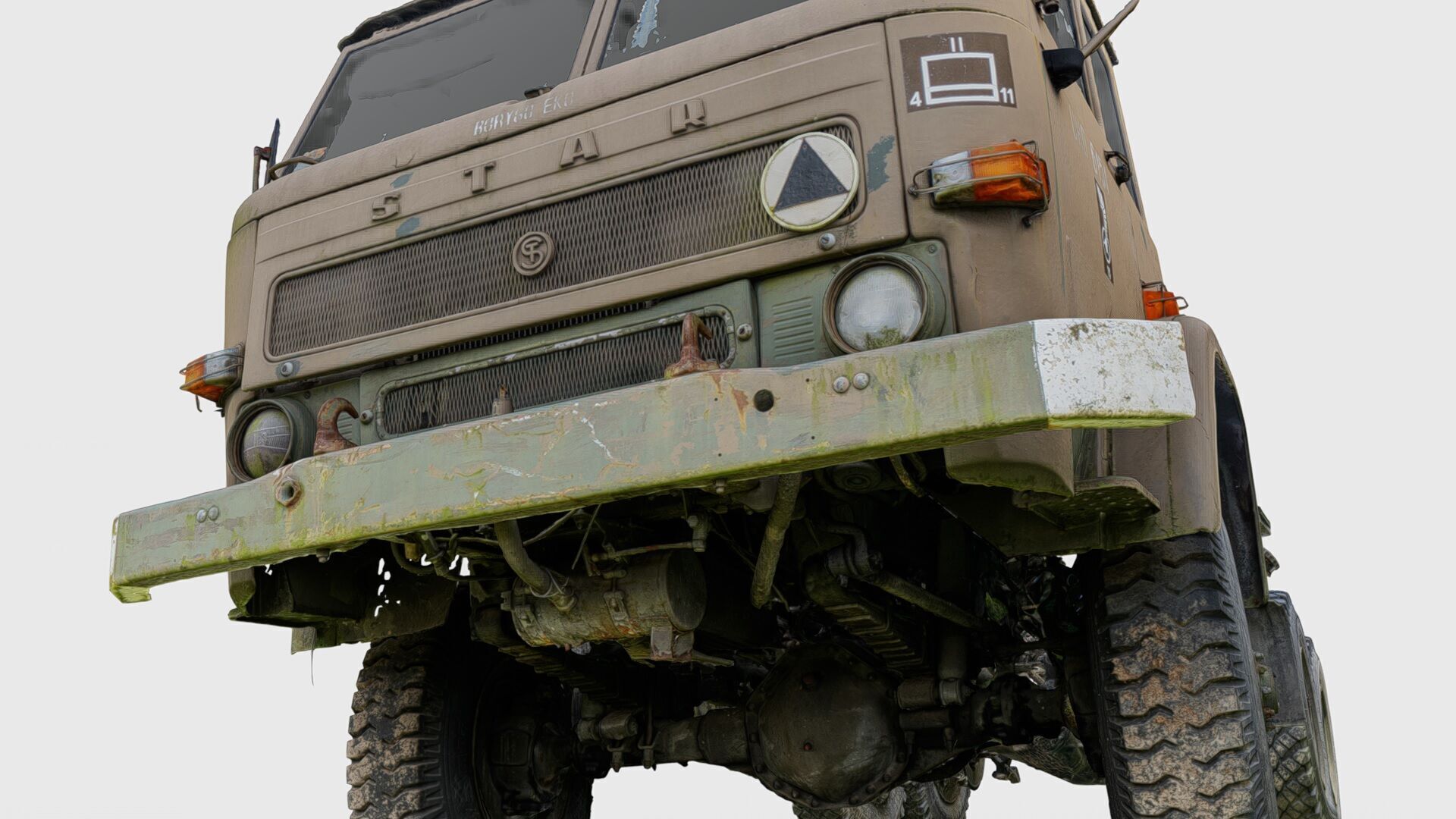 Star 266 Polish off-road truck 3D model_4