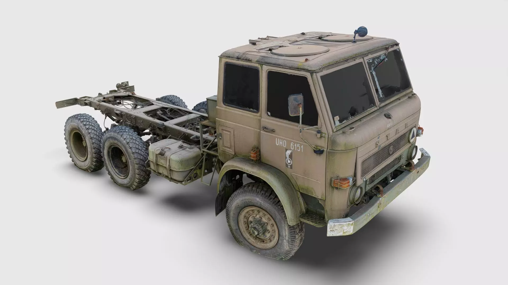 Star 266 Polish off-road truck 3D model_0