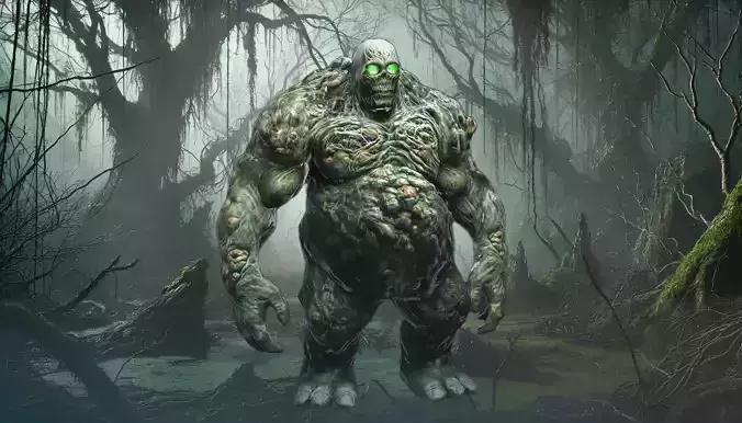 Fantasy Golem - Game-Ready