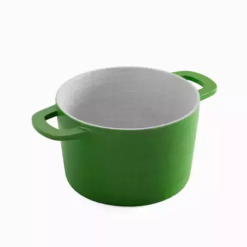 Old Baking Dish 04 Low-poly 3D model