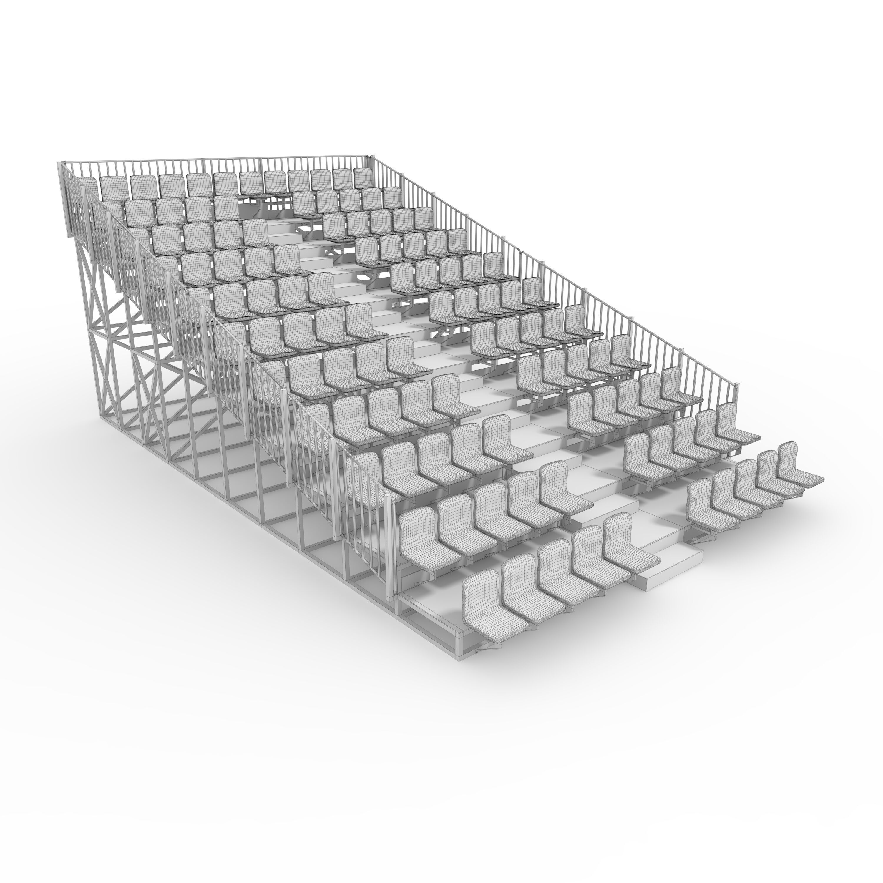 Bleachers 6 3D model_1