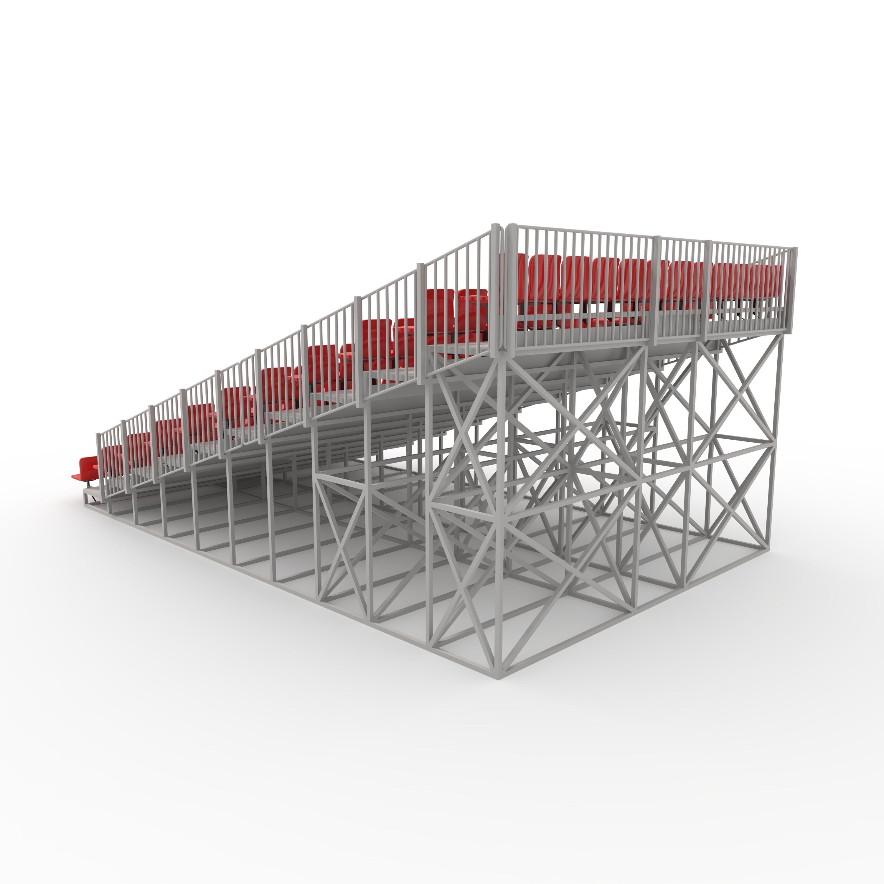 Bleachers 6 3D model_14