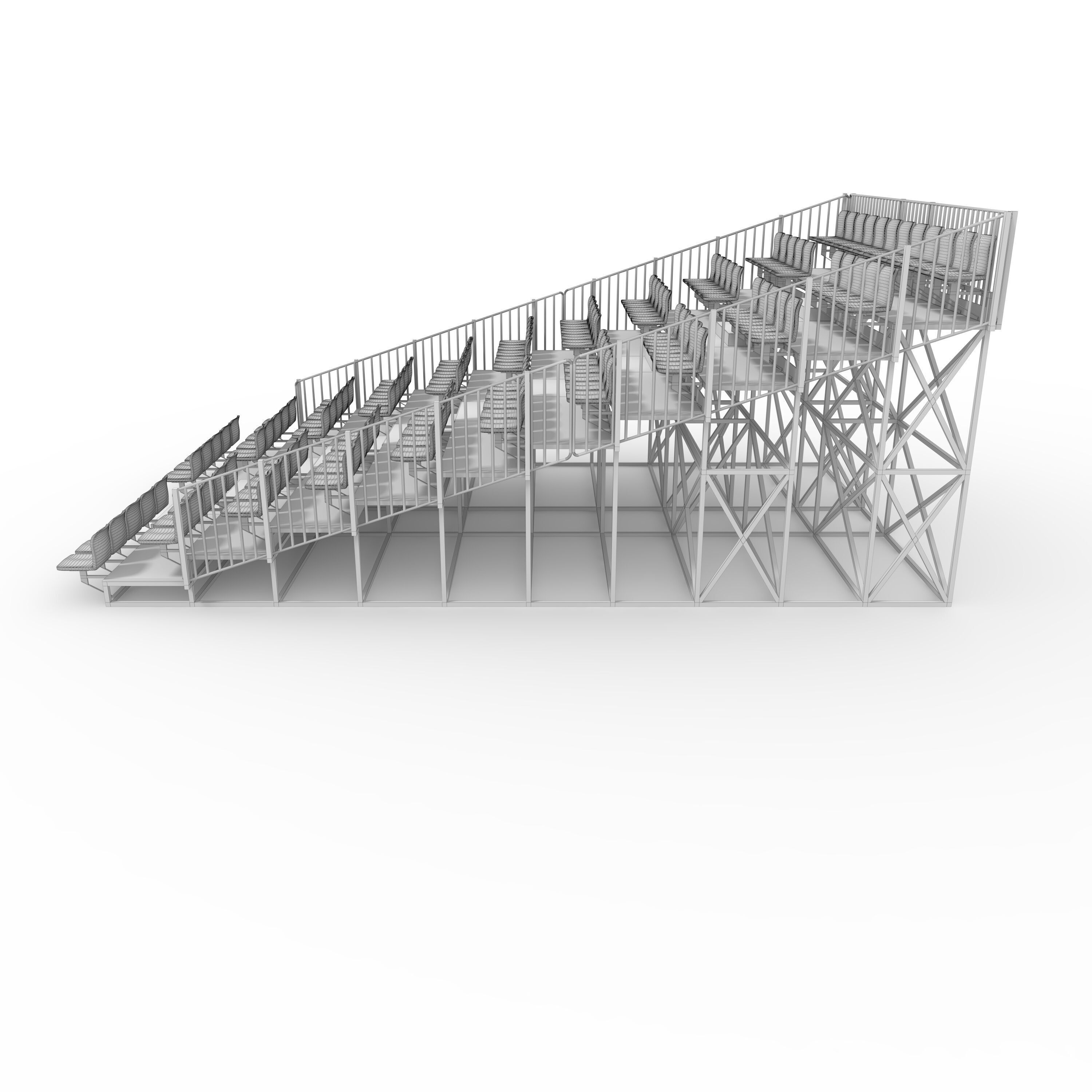 Bleachers 6 3D model_5