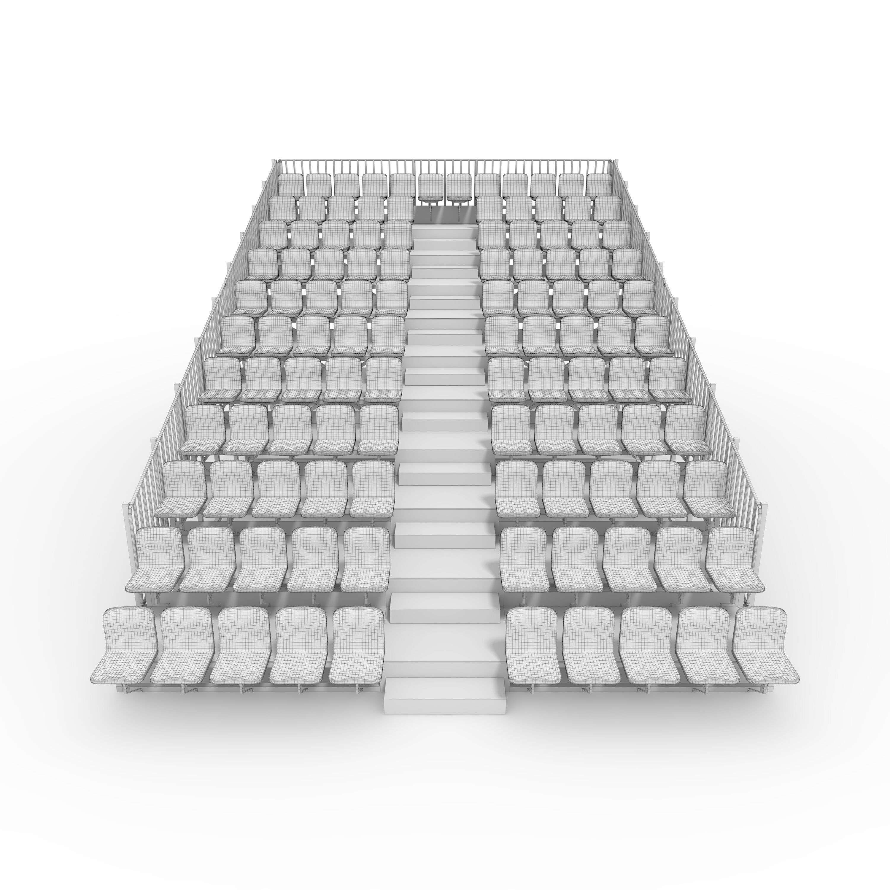 Bleachers 6 3D model_3