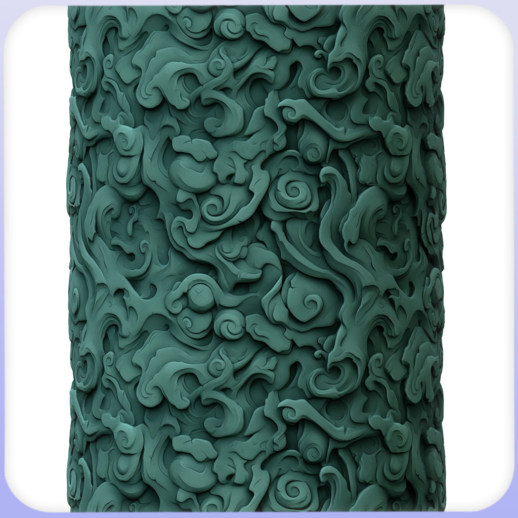 Stylized Ornaments Seamless Texture Texture_2