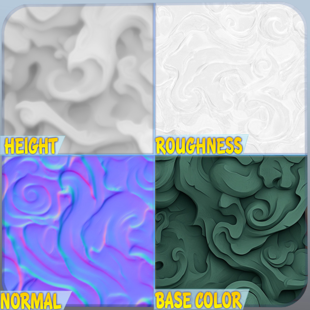 Stylized Ornaments Seamless Texture Texture_1