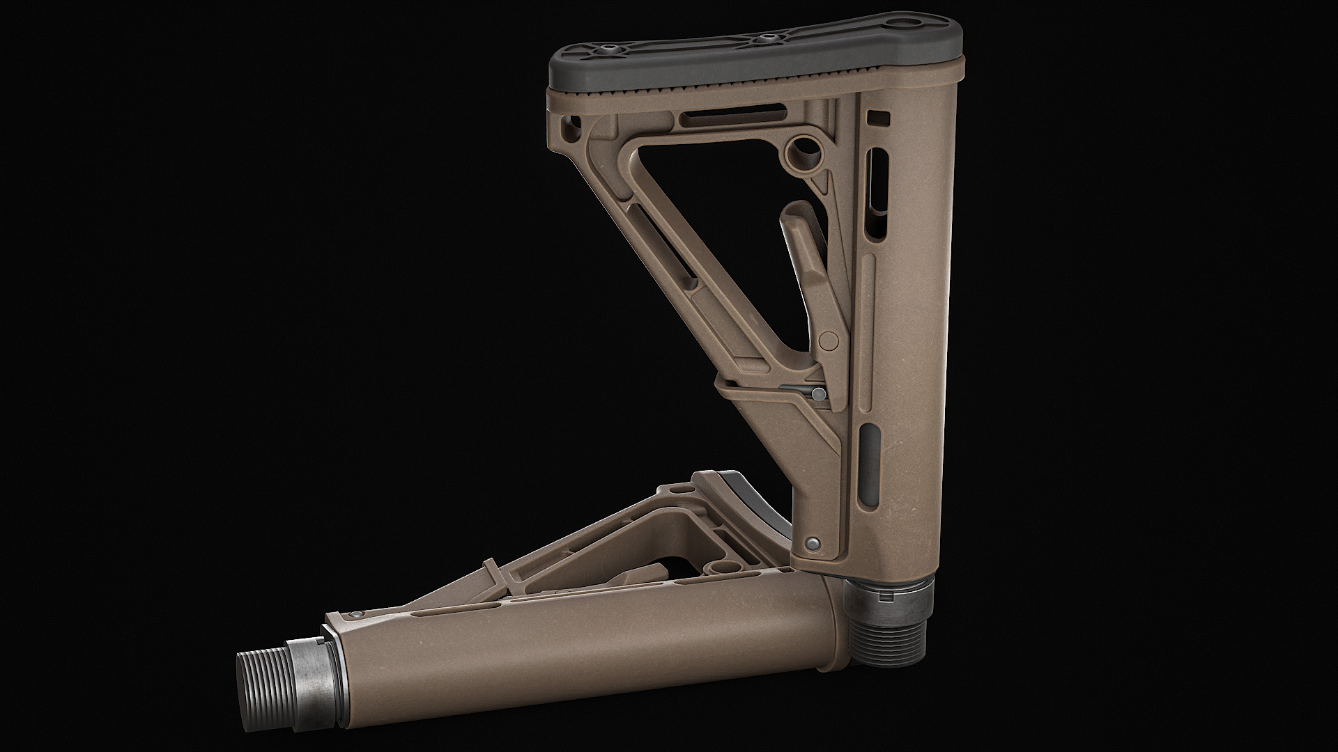 ButtStock Low-poly 3D model_3