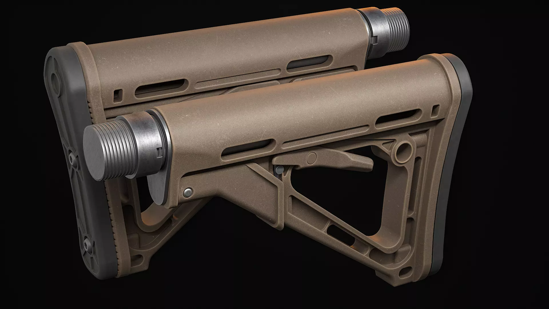 ButtStock Low-poly 3D model_0