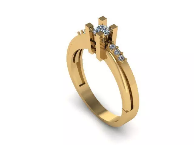 new wedding ring for daimonds 3D print model_0