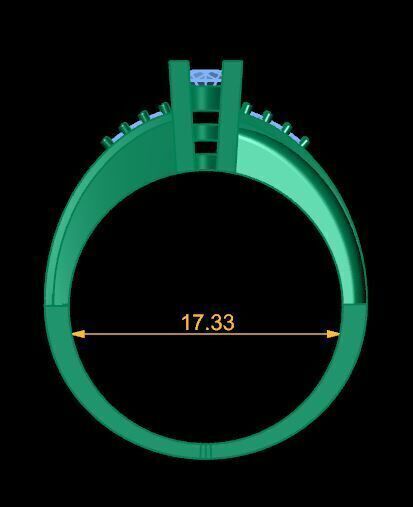 new wedding ring for daimonds 3D print model_17