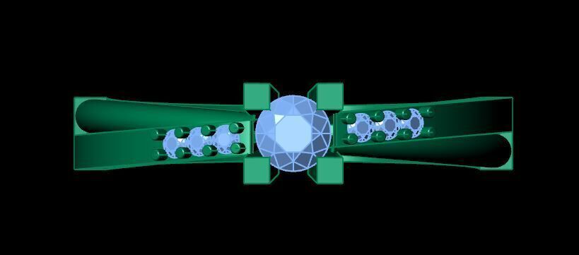 new wedding ring for daimonds 3D print model_13