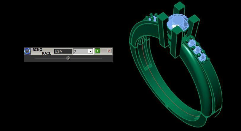 new wedding ring for daimonds 3D print model_18