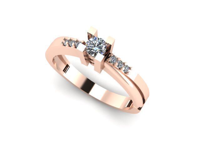 new wedding ring for daimonds 3D print model_11