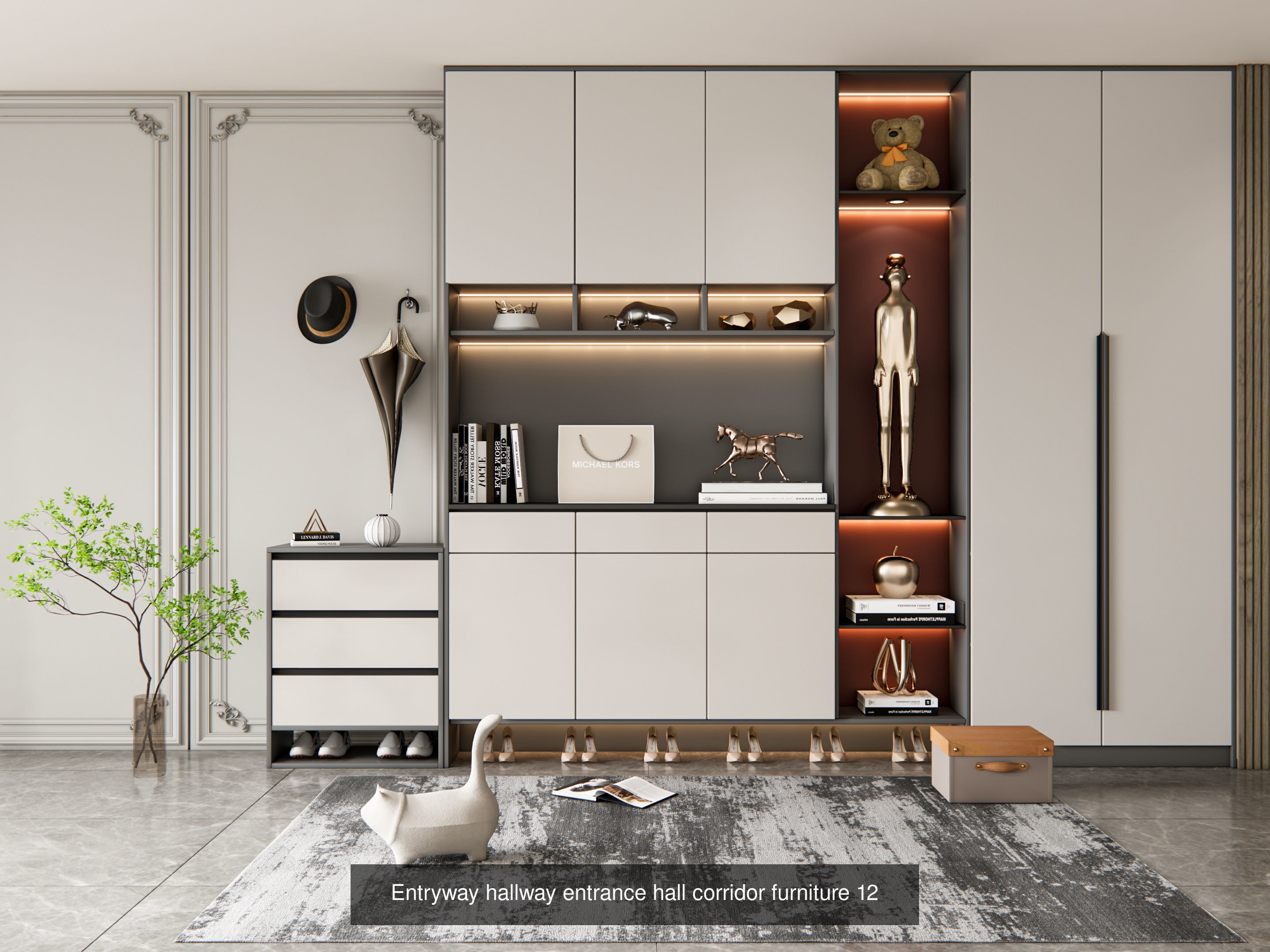 Entryway Hallway  Entrance Furniture Collection No 1 of 16 scene _12