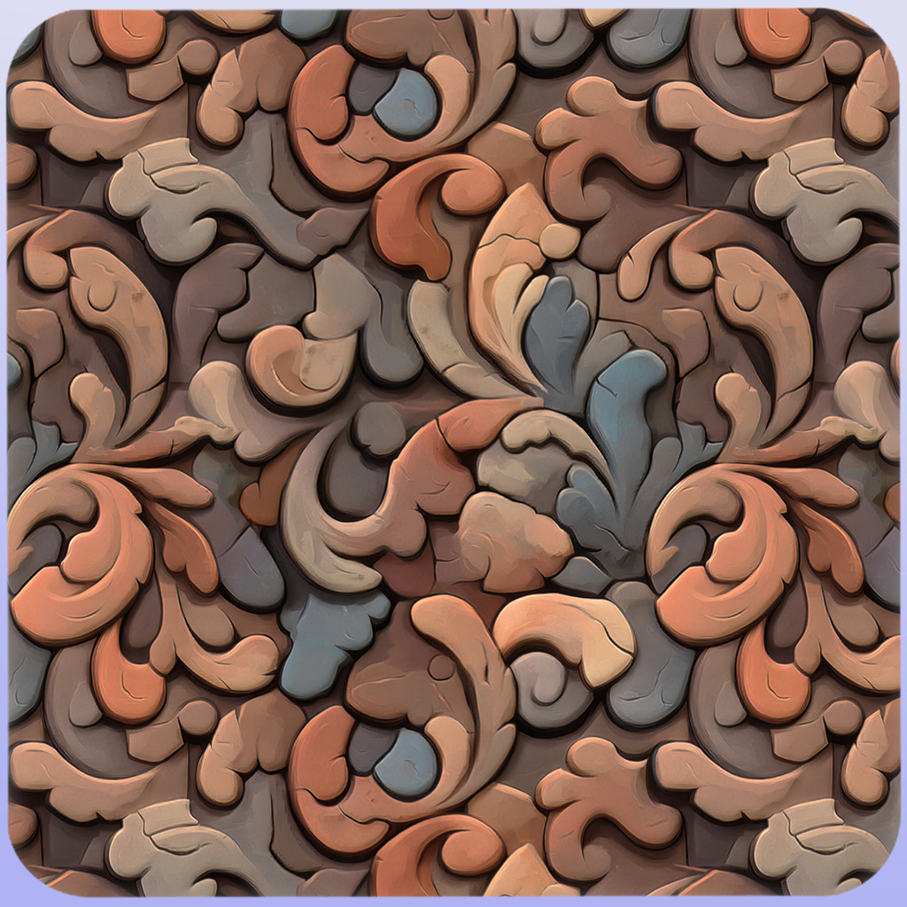 Stylized Ornaments Seamless Texture Texture_4