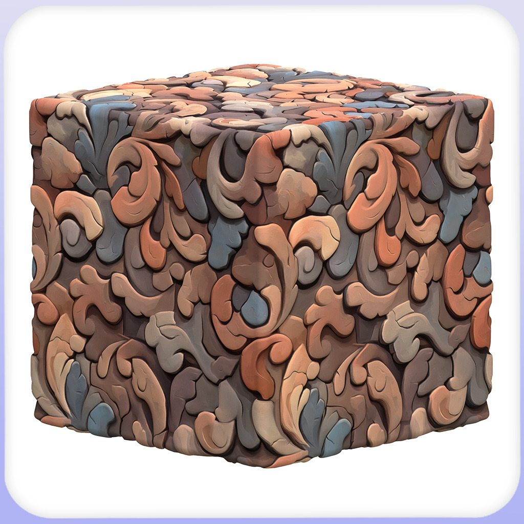 Stylized Ornaments Seamless Texture Texture_2