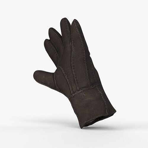 Photorealistic 3D scan of glove Low-poly 3D model