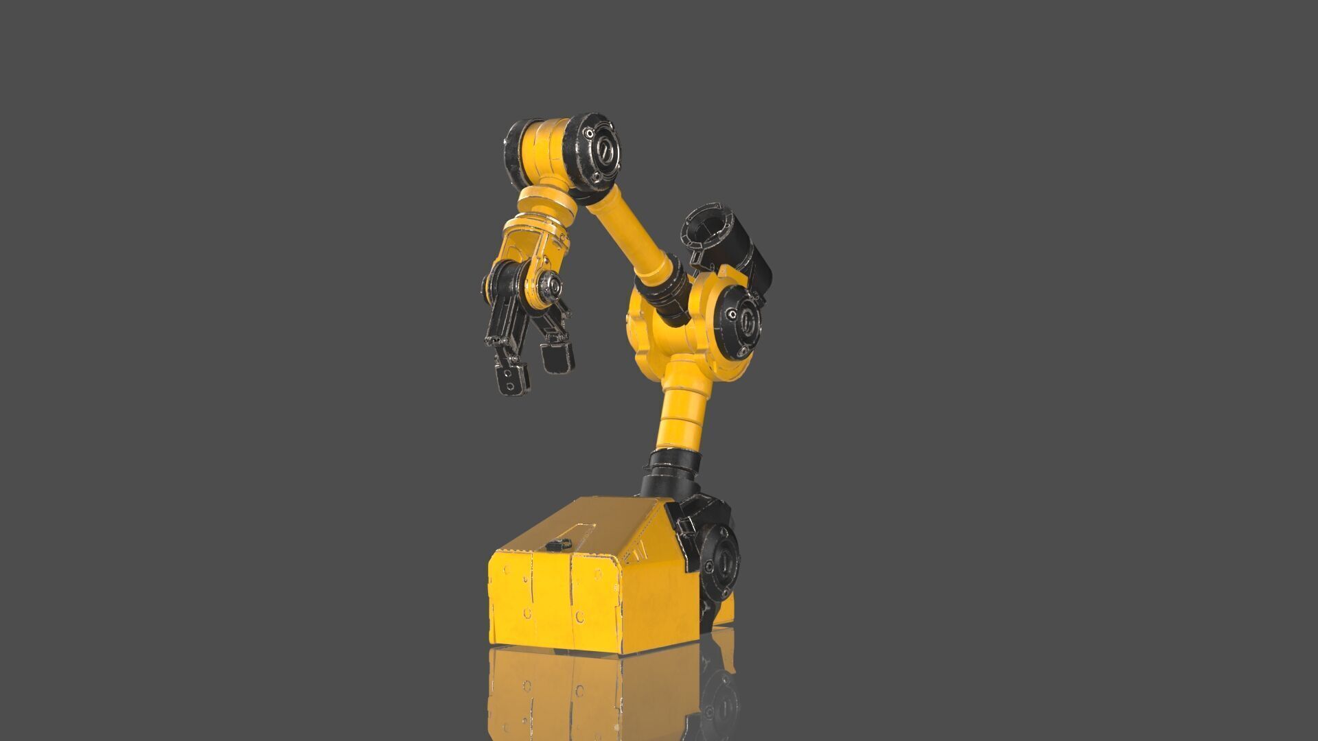 Industrial Robot Arms Pack Of 3  -Textured 3D model_12