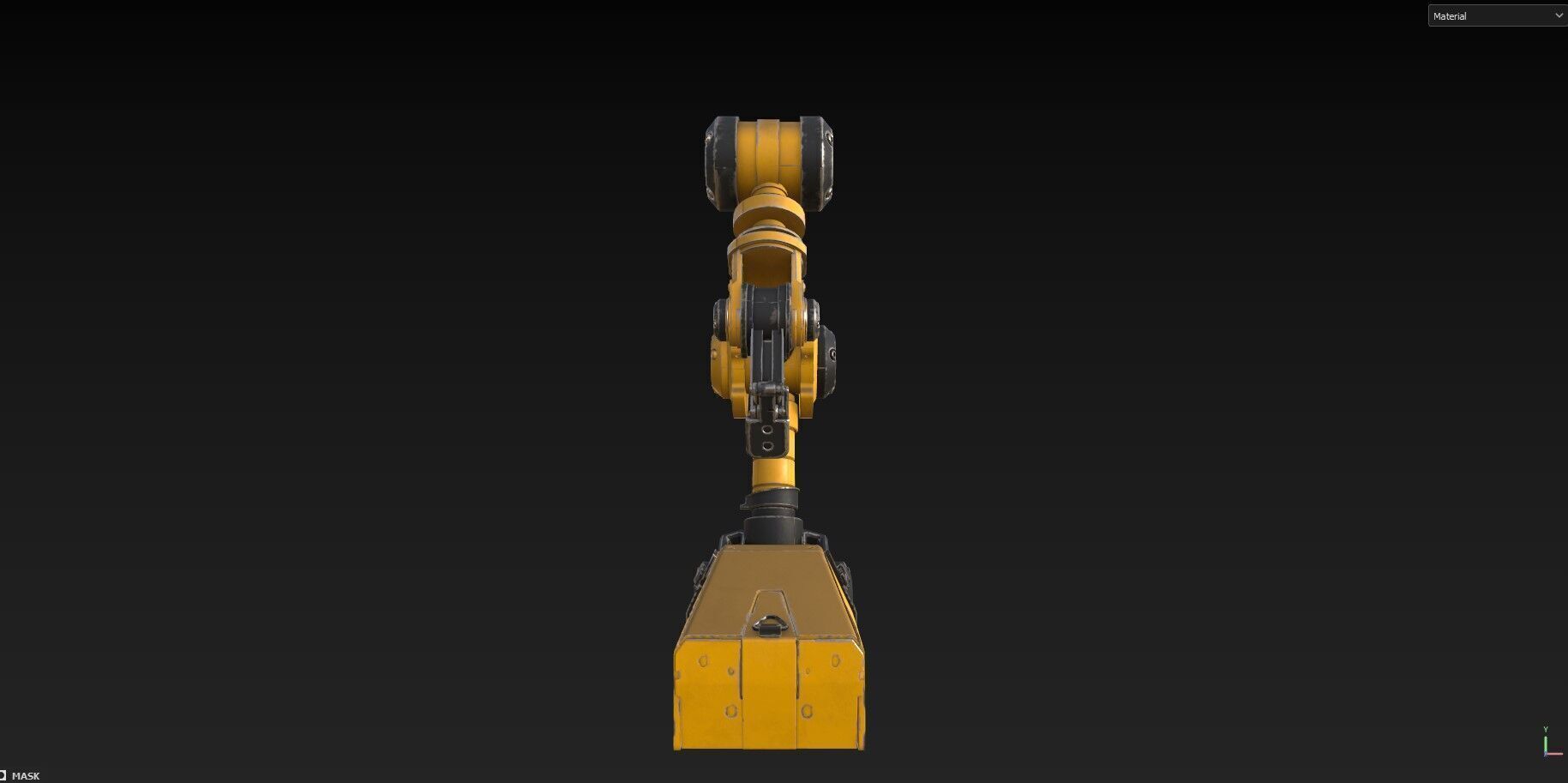 Industrial Robot Arms Pack Of 3  -Textured 3D model_35
