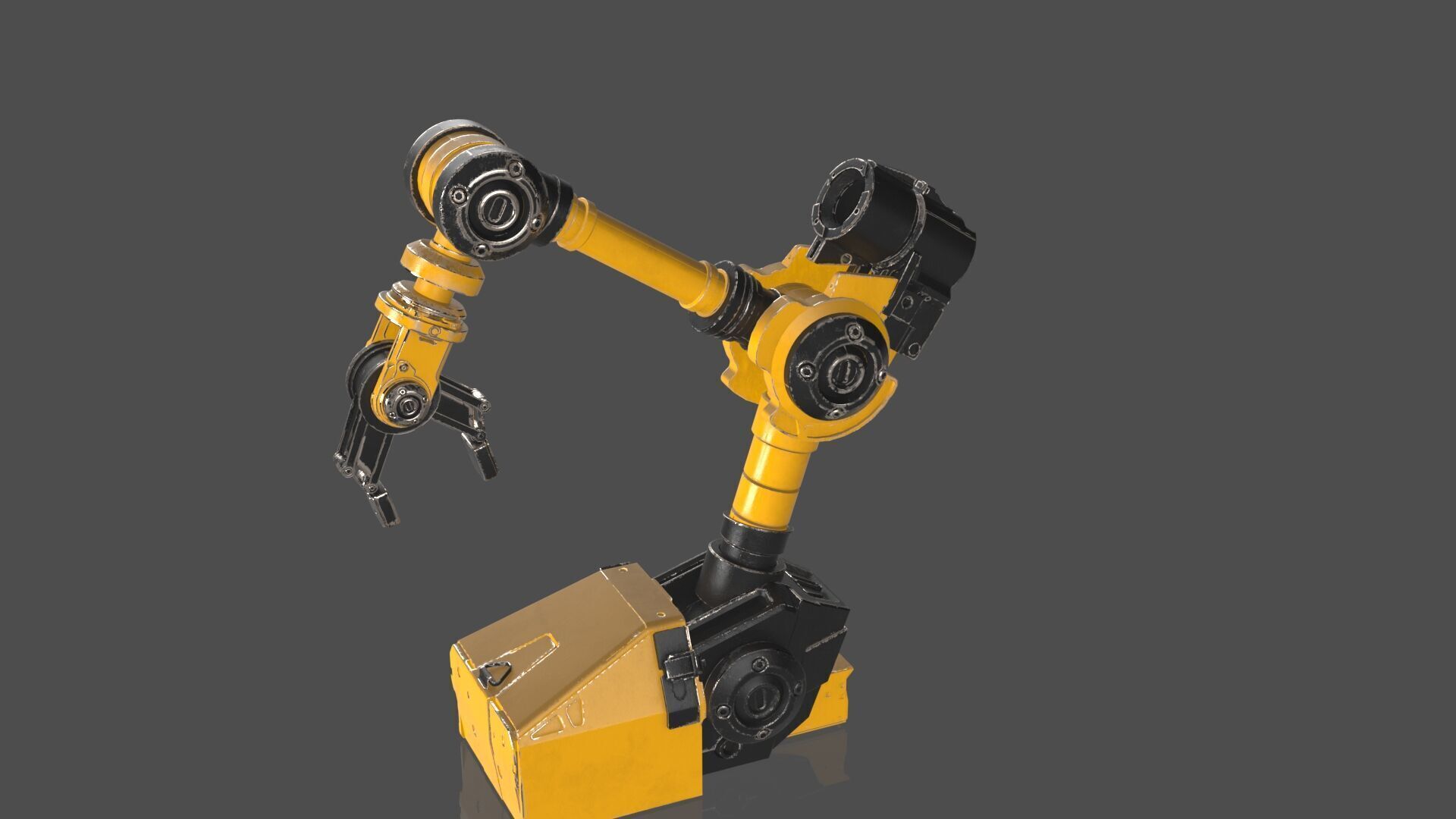 Industrial Robot Arms Pack Of 3  -Textured 3D model_8