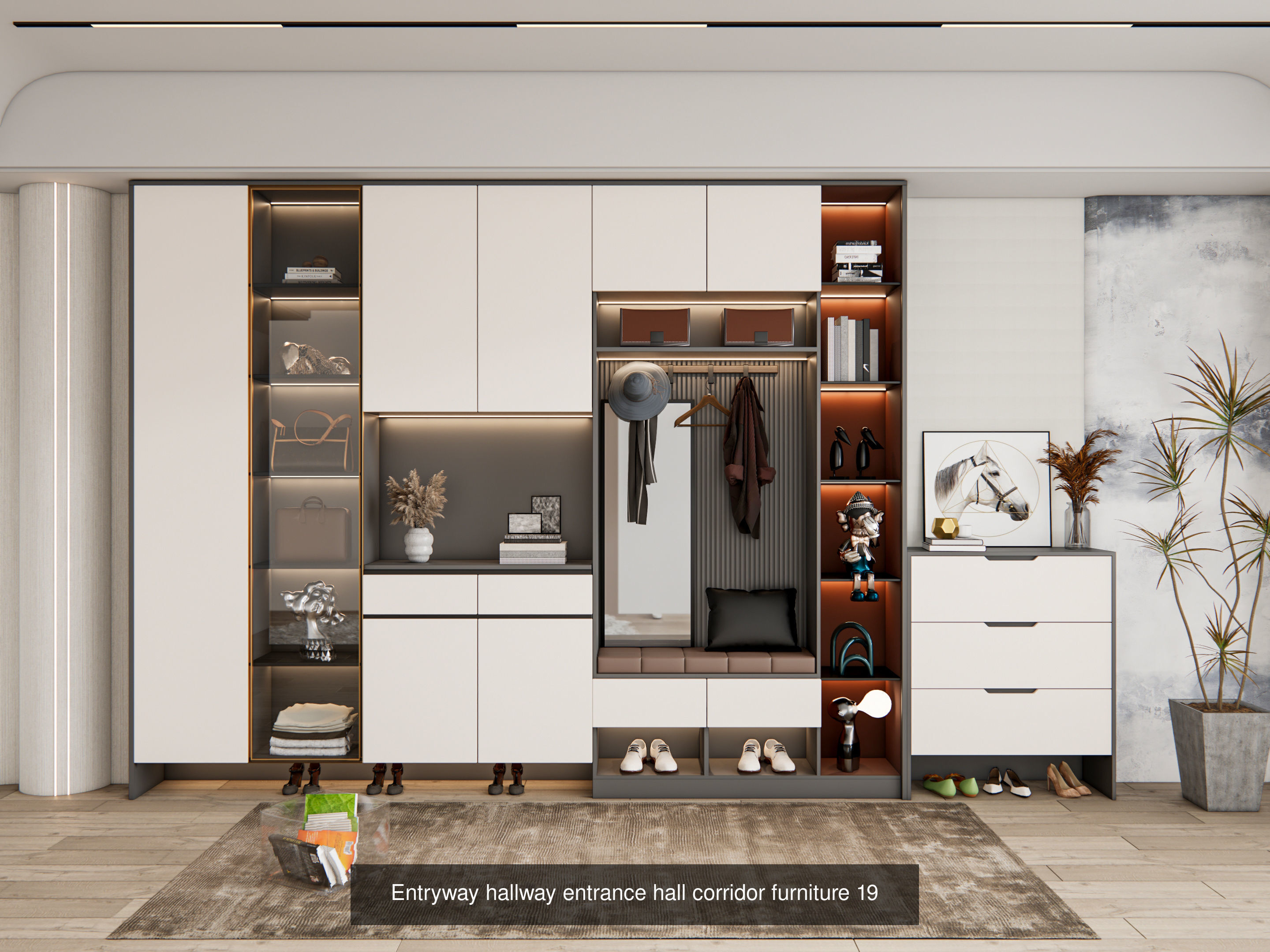 Entryway Hallway  Entrance Furniture Collection No 2 of 16 scene _11