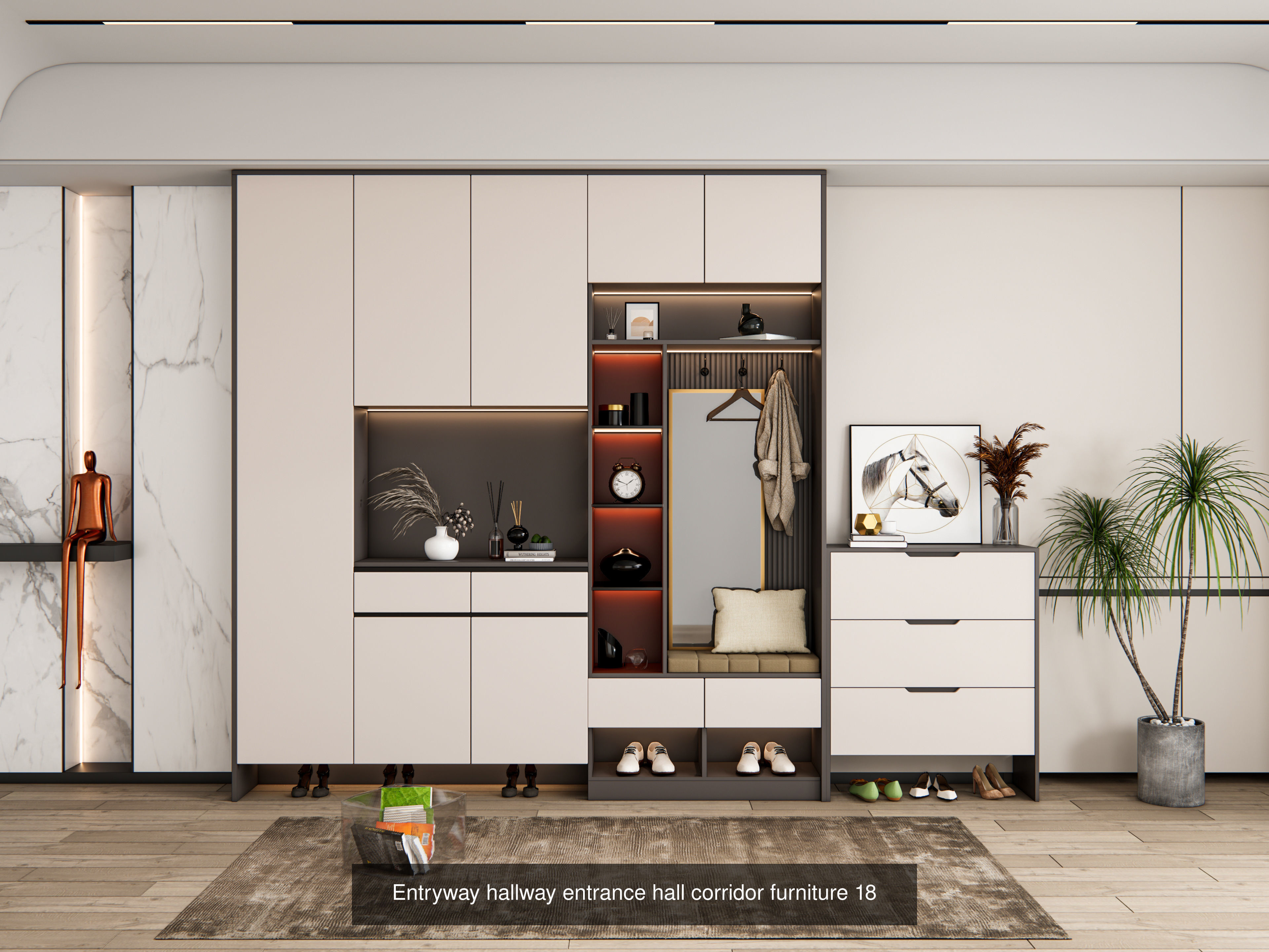 Entryway Hallway  Entrance Furniture Collection No 2 of 16 scene _10