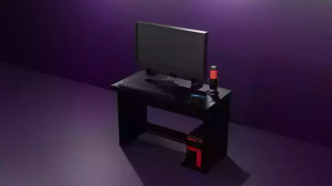 Black Computer and Microphone