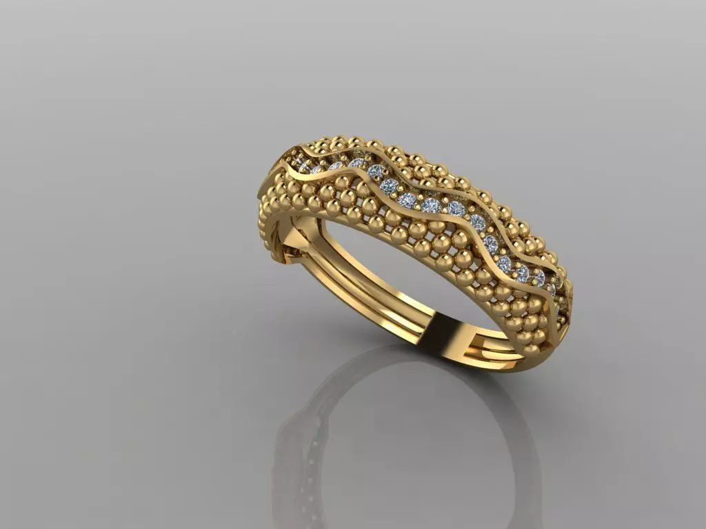 Jewel gold fuison 3D print model_0