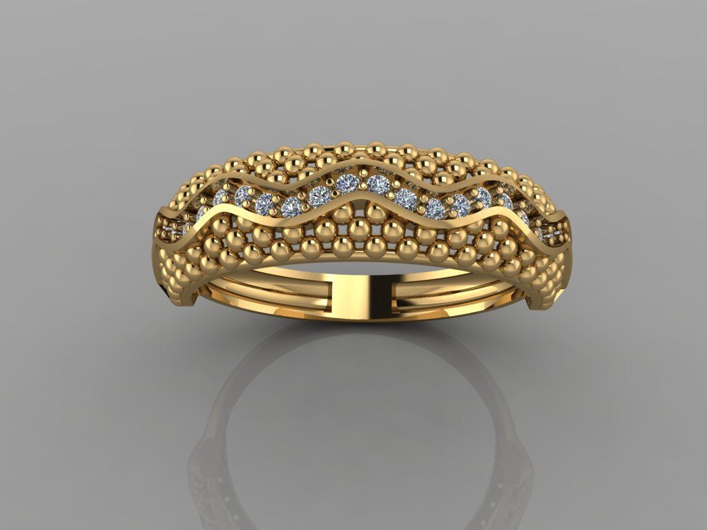 Jewel gold fuison 3D print model_1