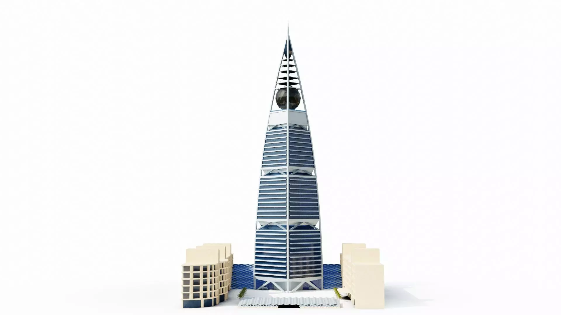 Al Faisaliah Tower - Riyadh Saudi arabia 3D model_0