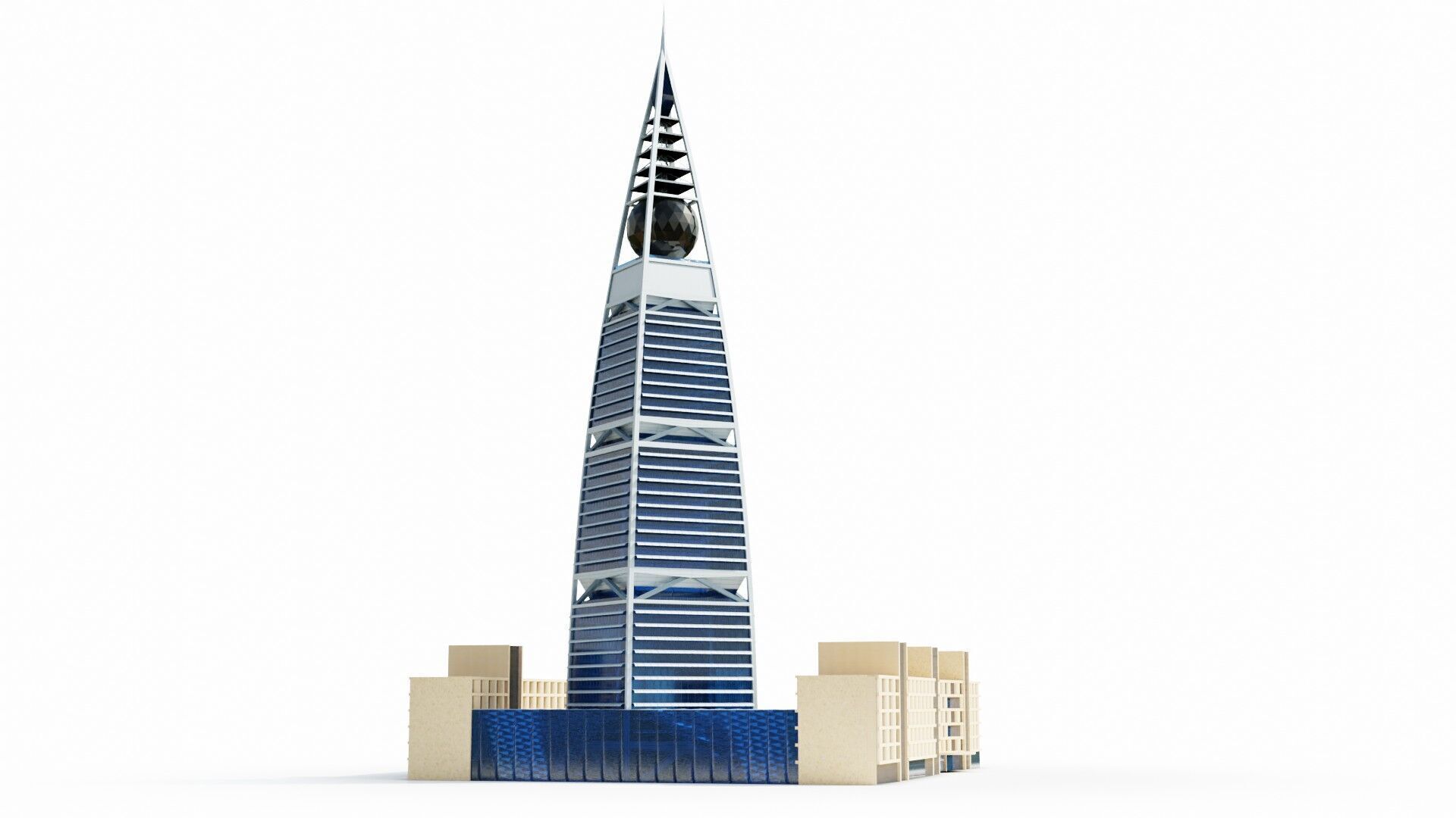 Al Faisaliah Tower - Riyadh Saudi arabia 3D model_1