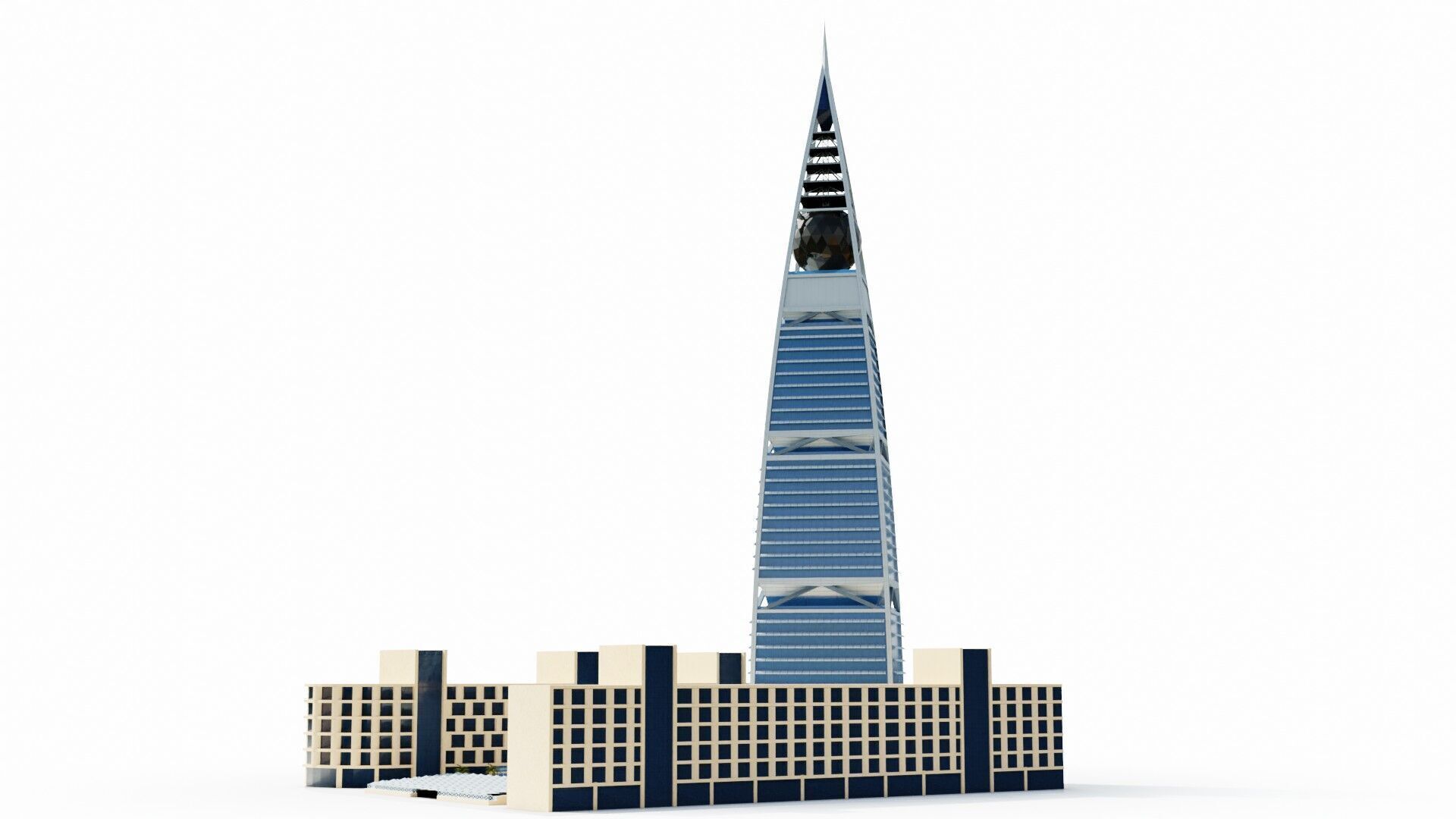 Al Faisaliah Tower - Riyadh Saudi arabia 3D model_2