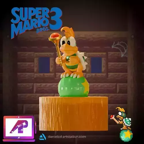 Lemmy Koopaling from Super Mario Bros 3 3D print model
