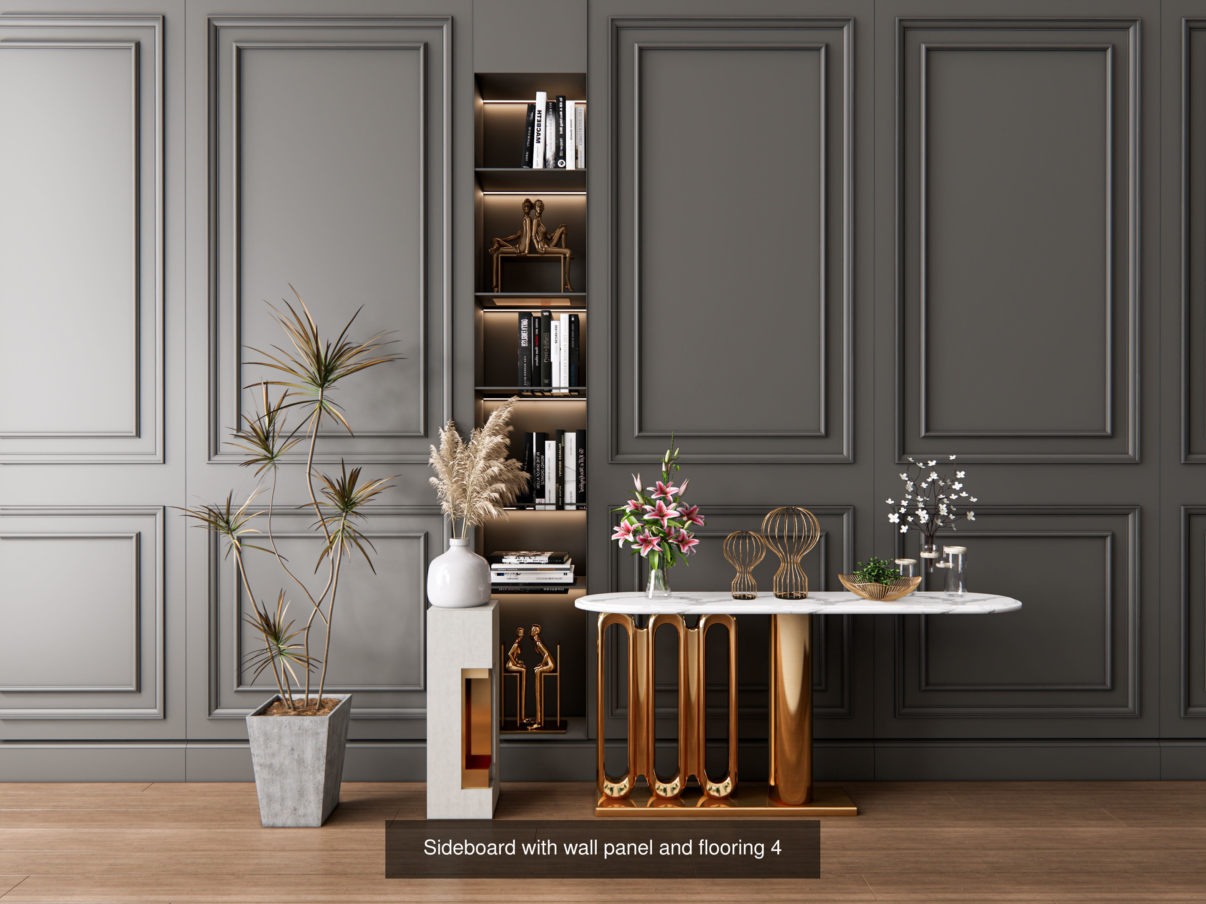 Sideboards paired with wall panel Collection No 2 of 16 models _3