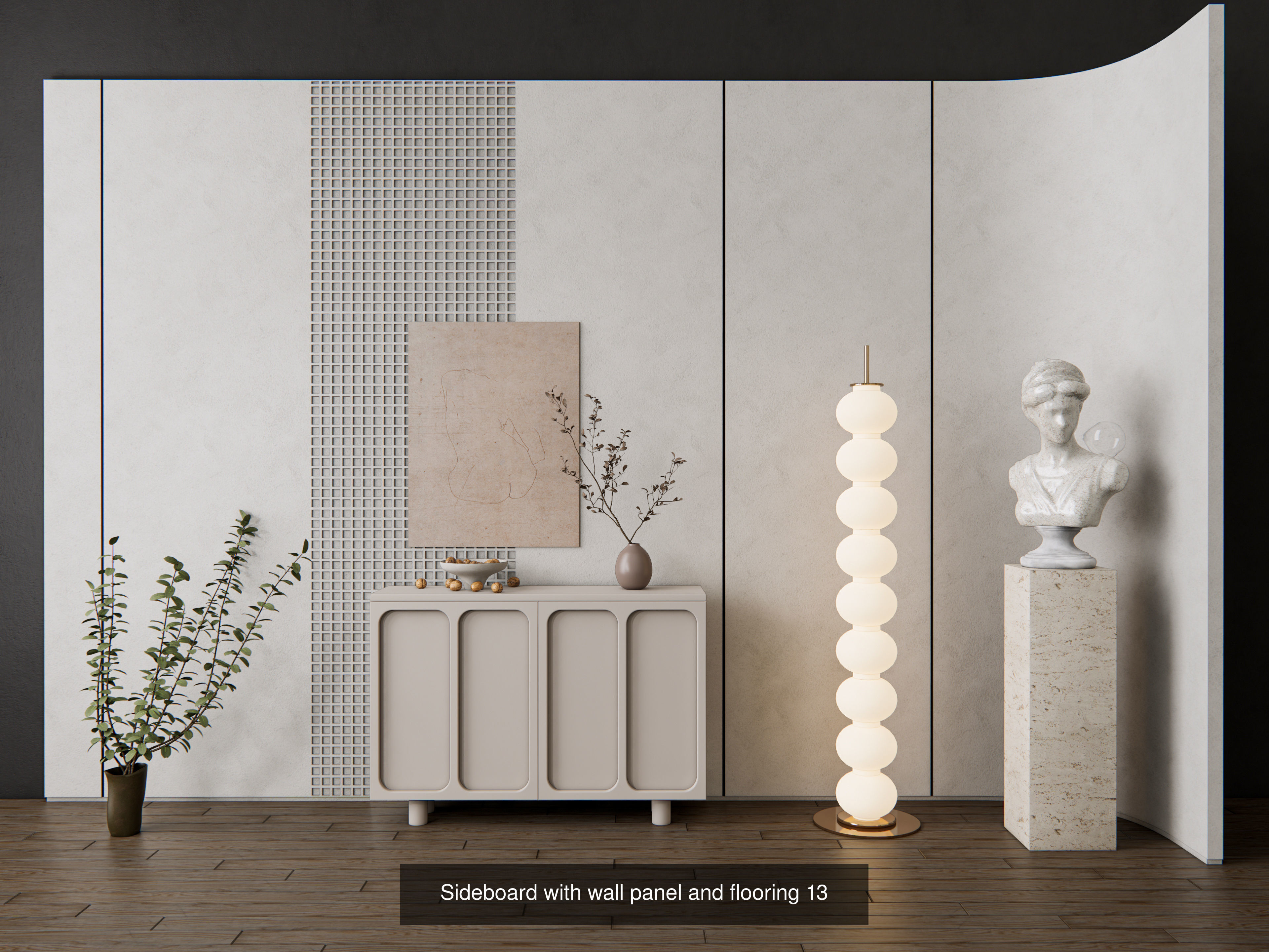 Sideboards paired with wall panel Collection No 2 of 16 models _9