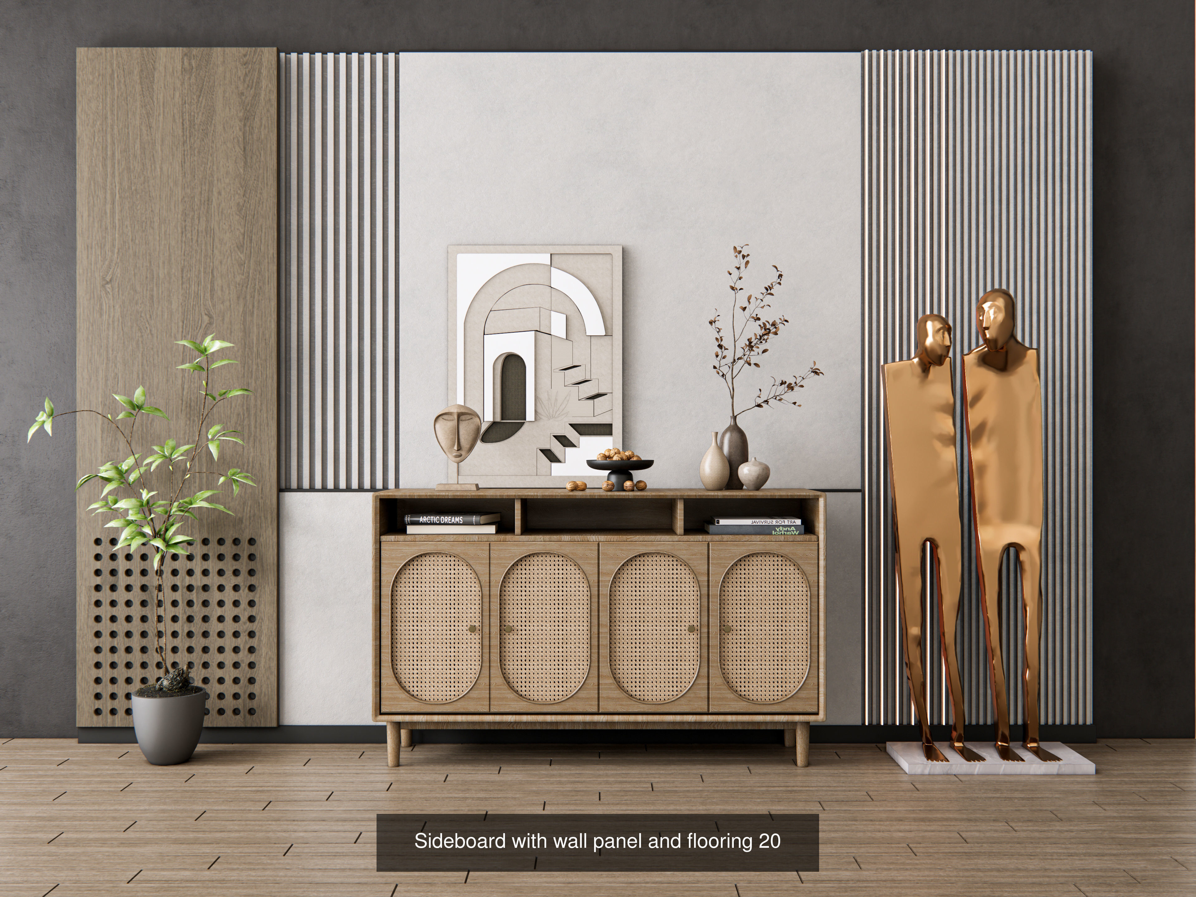 Sideboards paired with wall panel Collection No 2 of 16 models _15