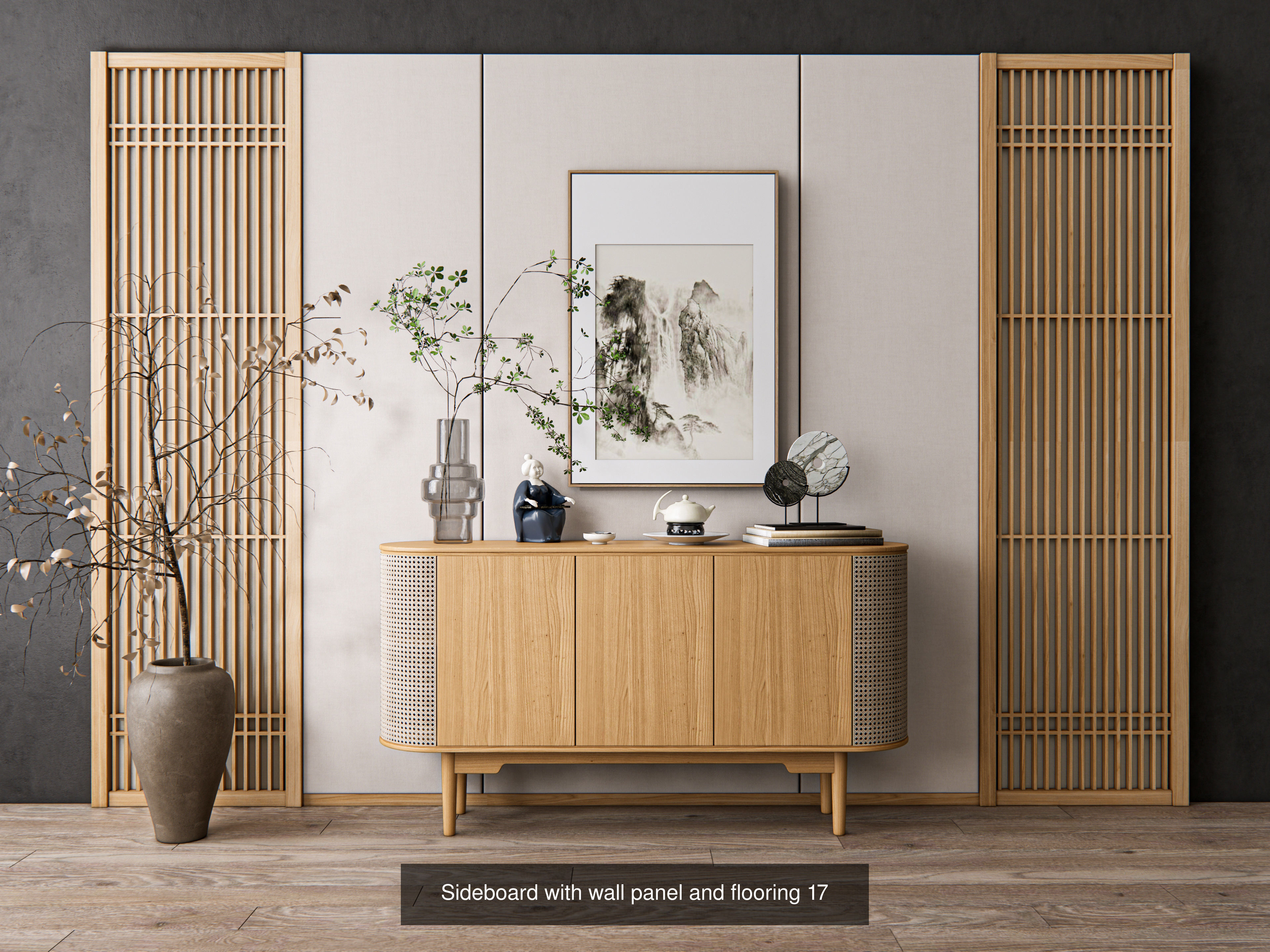 Sideboards paired with wall panel Collection No 2 of 16 models _12