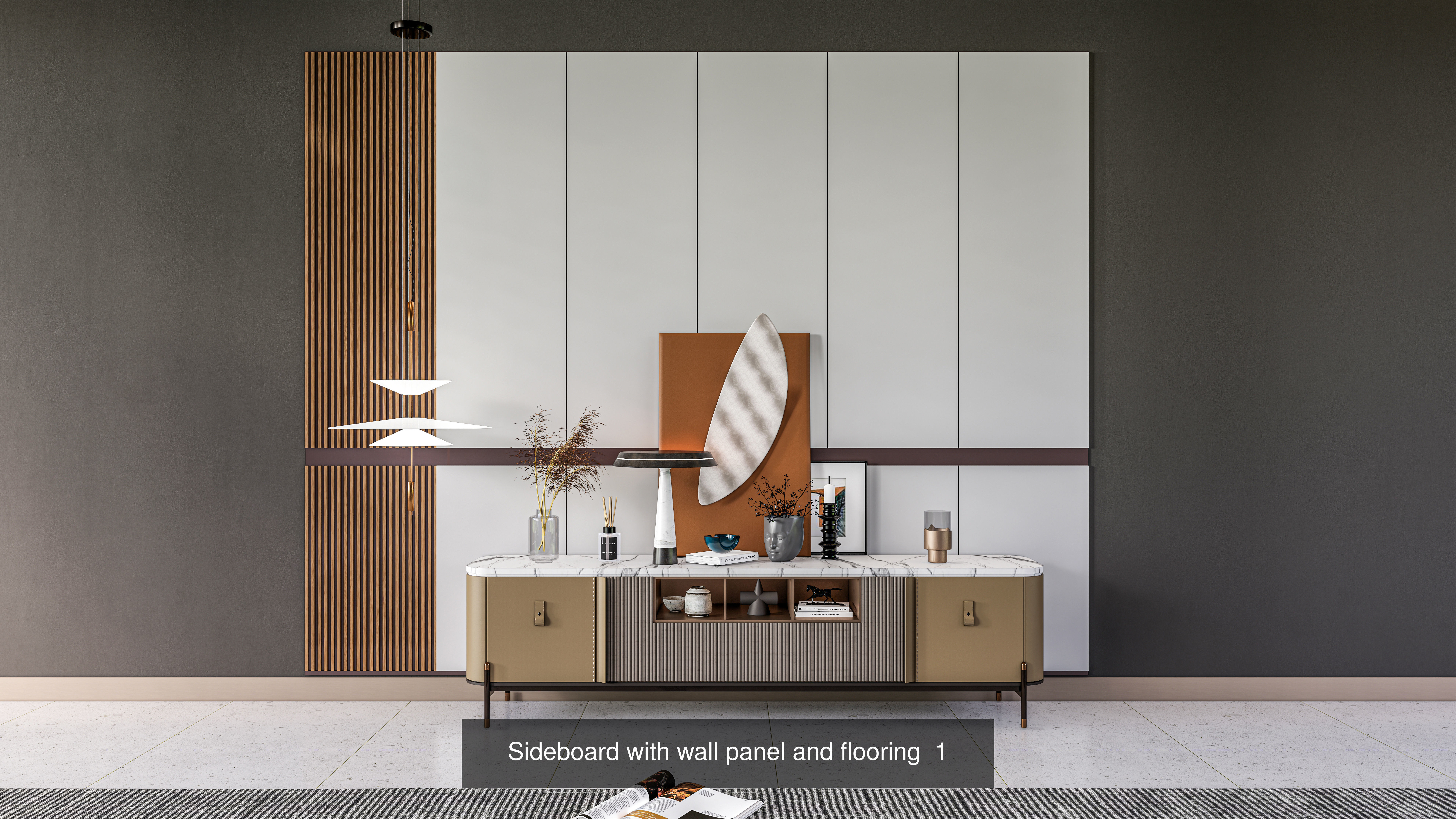 Sideboards paired with wall panel Collection No 2 of 16 models _1