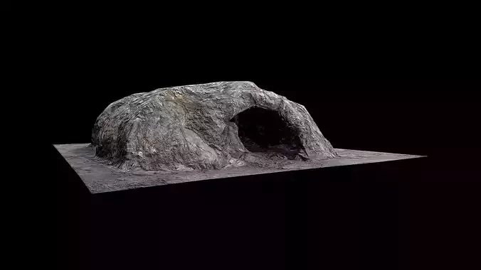 Dark Cave Low Poly