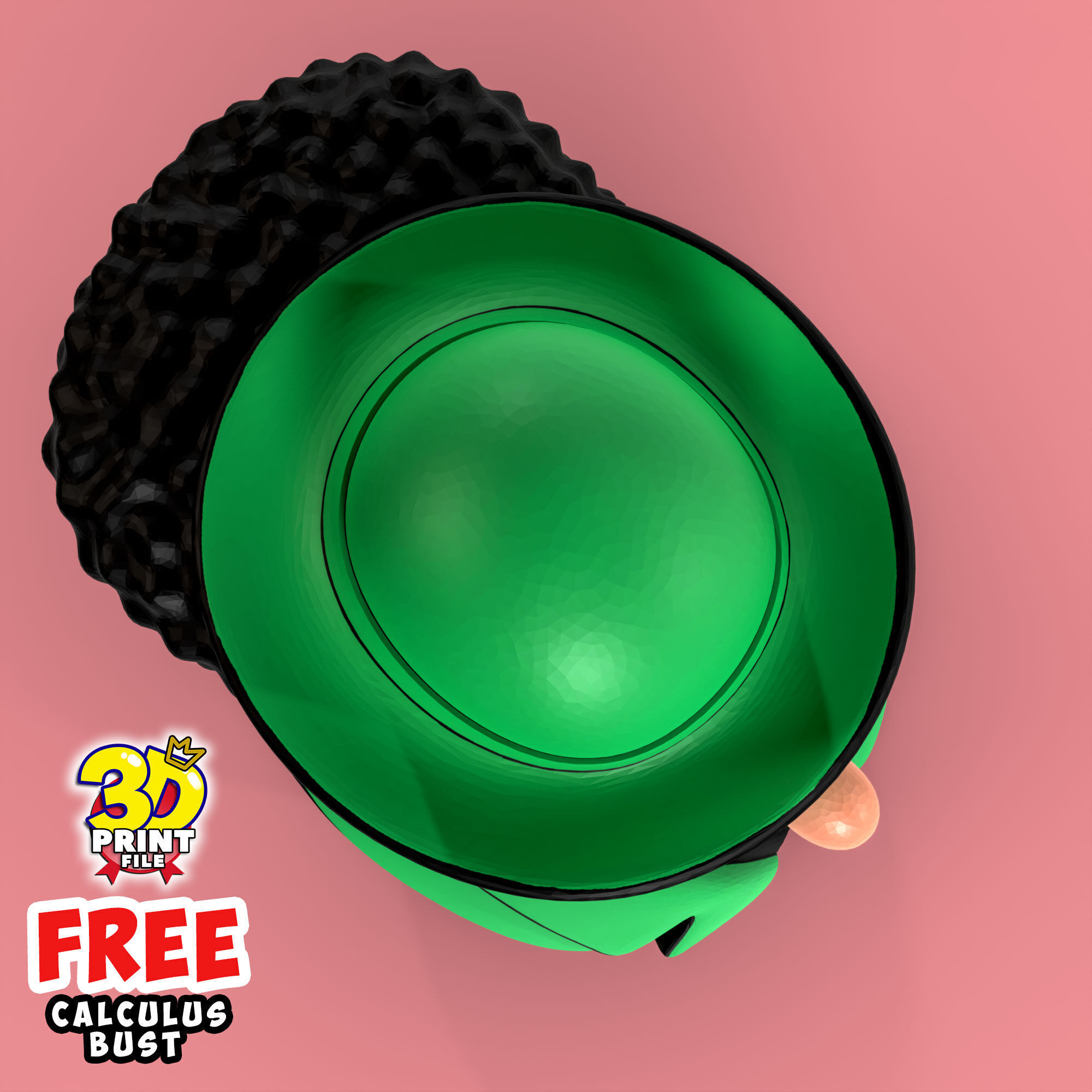 FREE Professor Calculus 3D Bust Free 3D print model_8