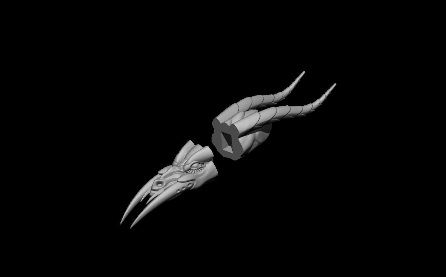 Kamen Rider 555 Character - Dragon Orphnoch Scale 3D print model_5